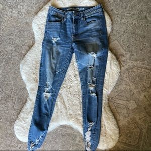 Distressed American Eagle Skinny Jeans